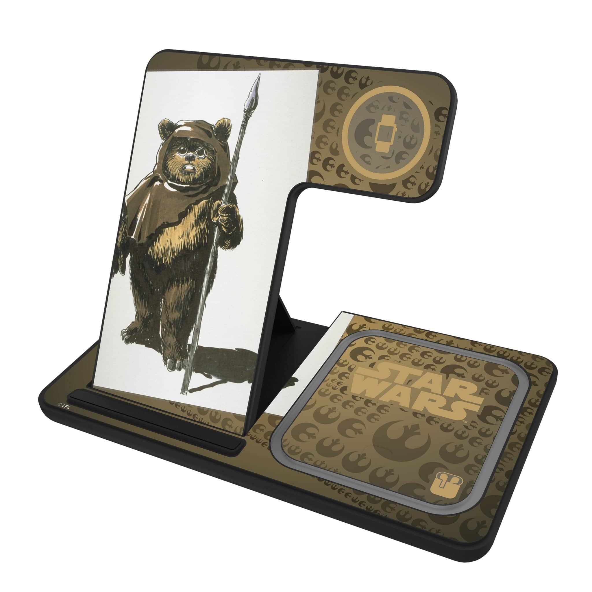 Keyscaper - Star Wars: Return of the Jedi Portrait 3 in 1 Charging Station - Ewok