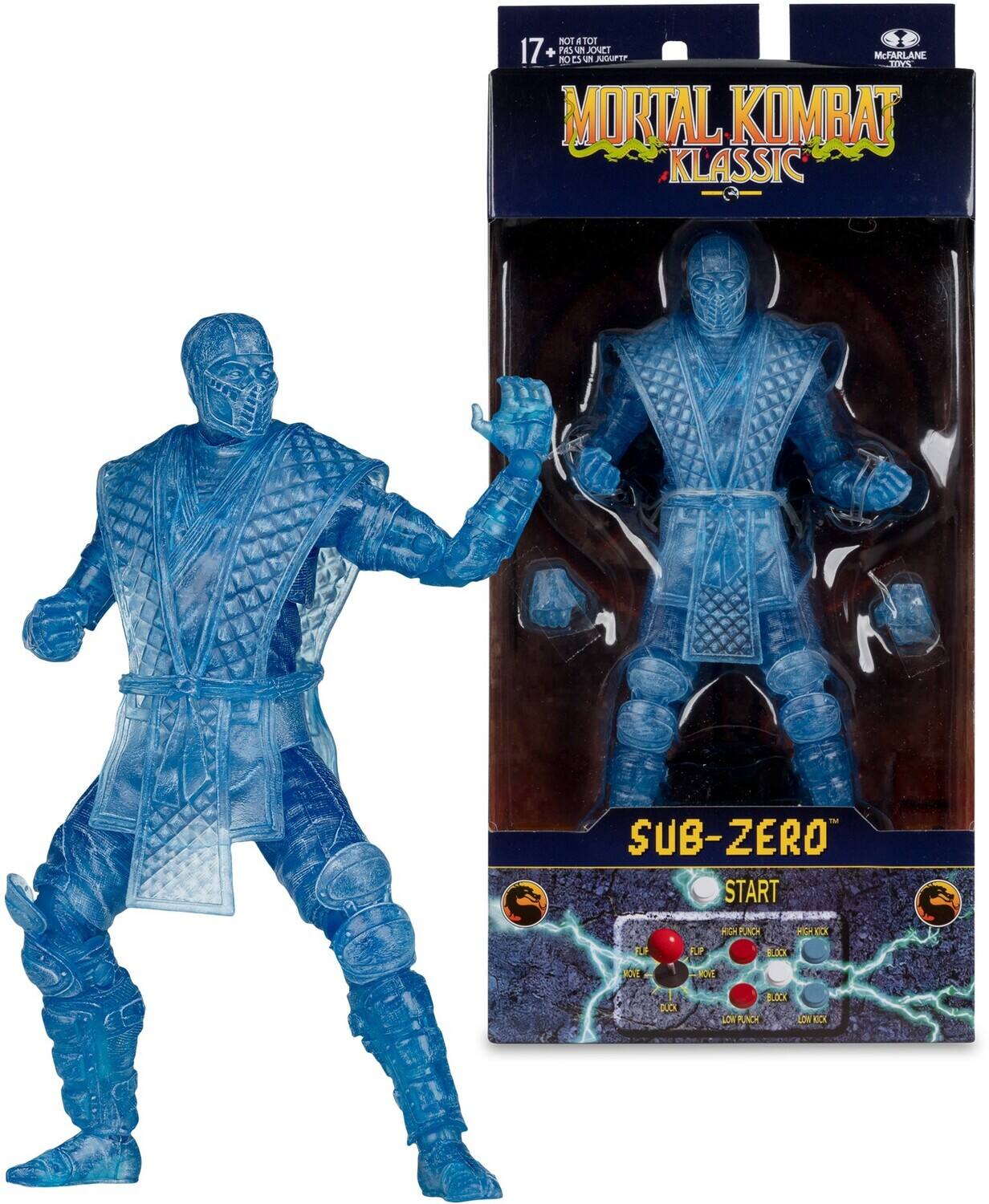 McFarlane Toys - Mortal Kombat - Klassic - Sub-Zero (Ice Clone) 7" Action Figure - COLLECTIBLES