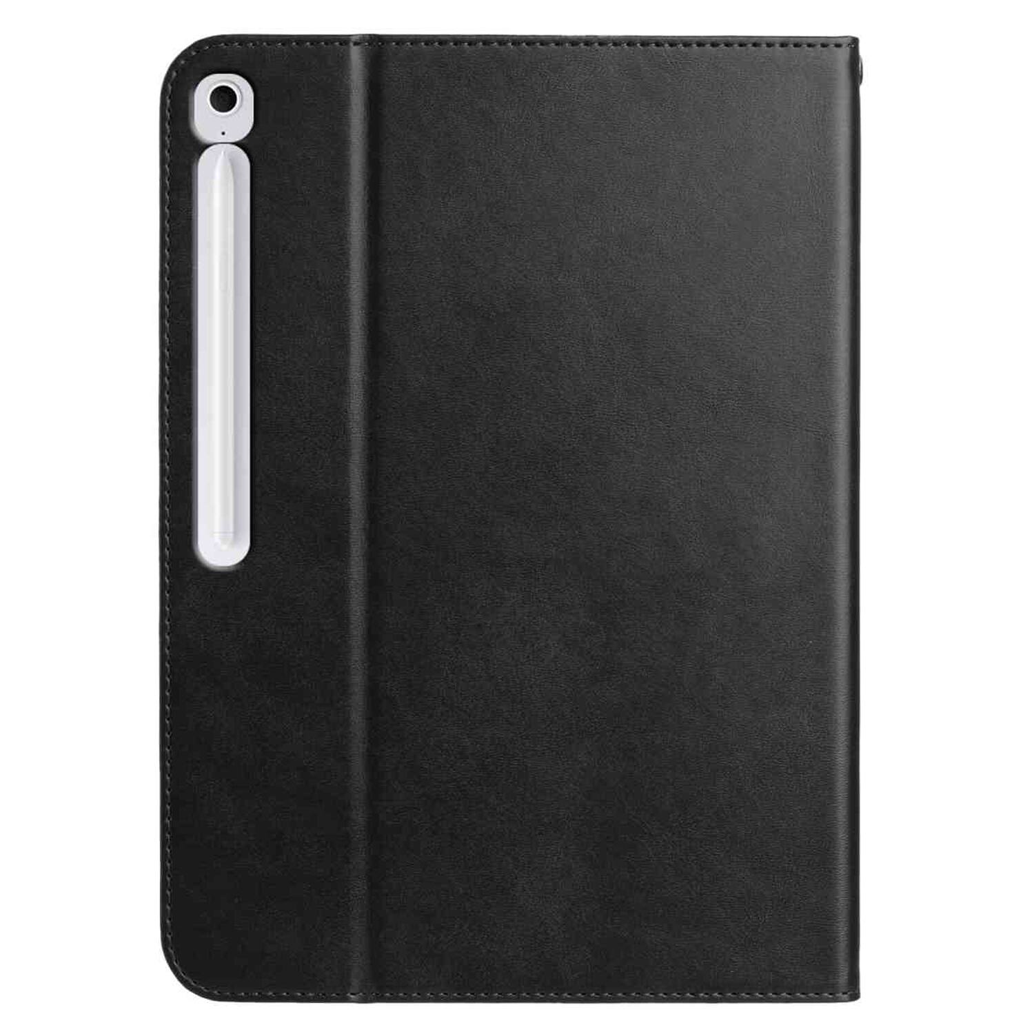 Alt View 4. Dteck - Retro PU Leather Folio Case for Samsung Galaxy Tab S10 FE+ 2025 13.1" (SM-X620),Shockproof Flip Card Slot Holder Cover - Black.