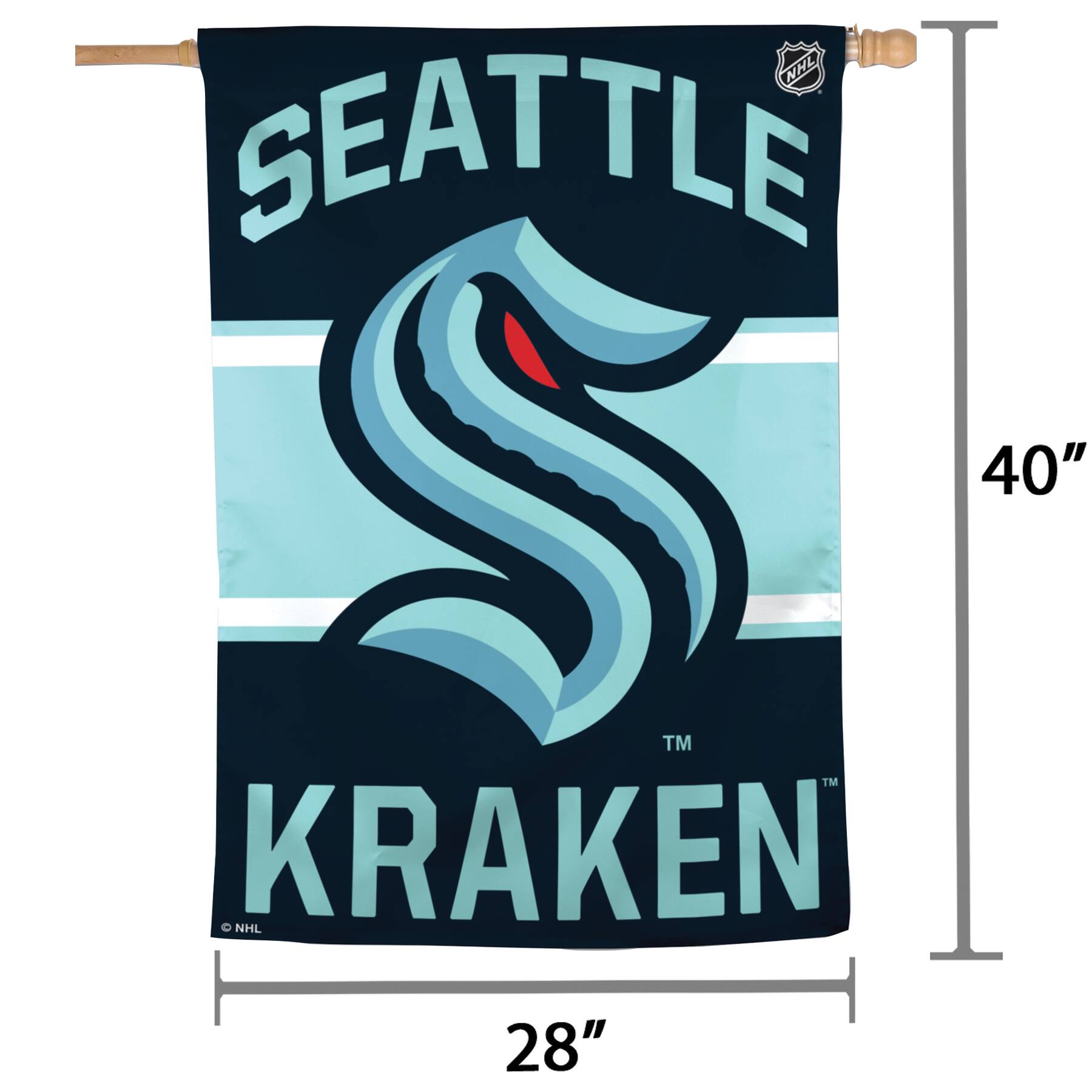 NHL SEATTLE  
KRAKEN  

40"  
28"
