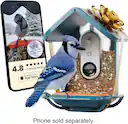 Smart Bird Feeder w/ Solar Roof (Pro Camera Version w/ Extended Perch)