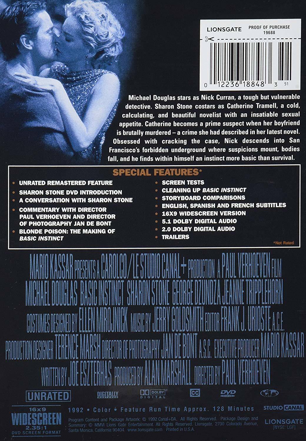 Alt View 1. Basic Instinct   - DVD.