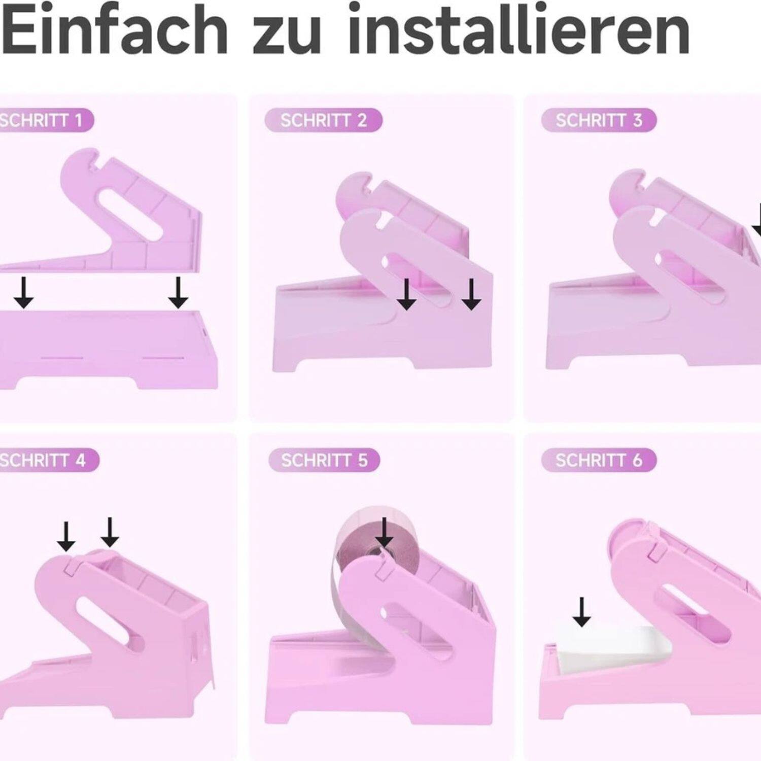 Einfach zu installieren

SCHRITT 1
SCHRITT 2
SCHRITT 3
SCHRITT 4
SCHRITT 5
SCHRITT 6