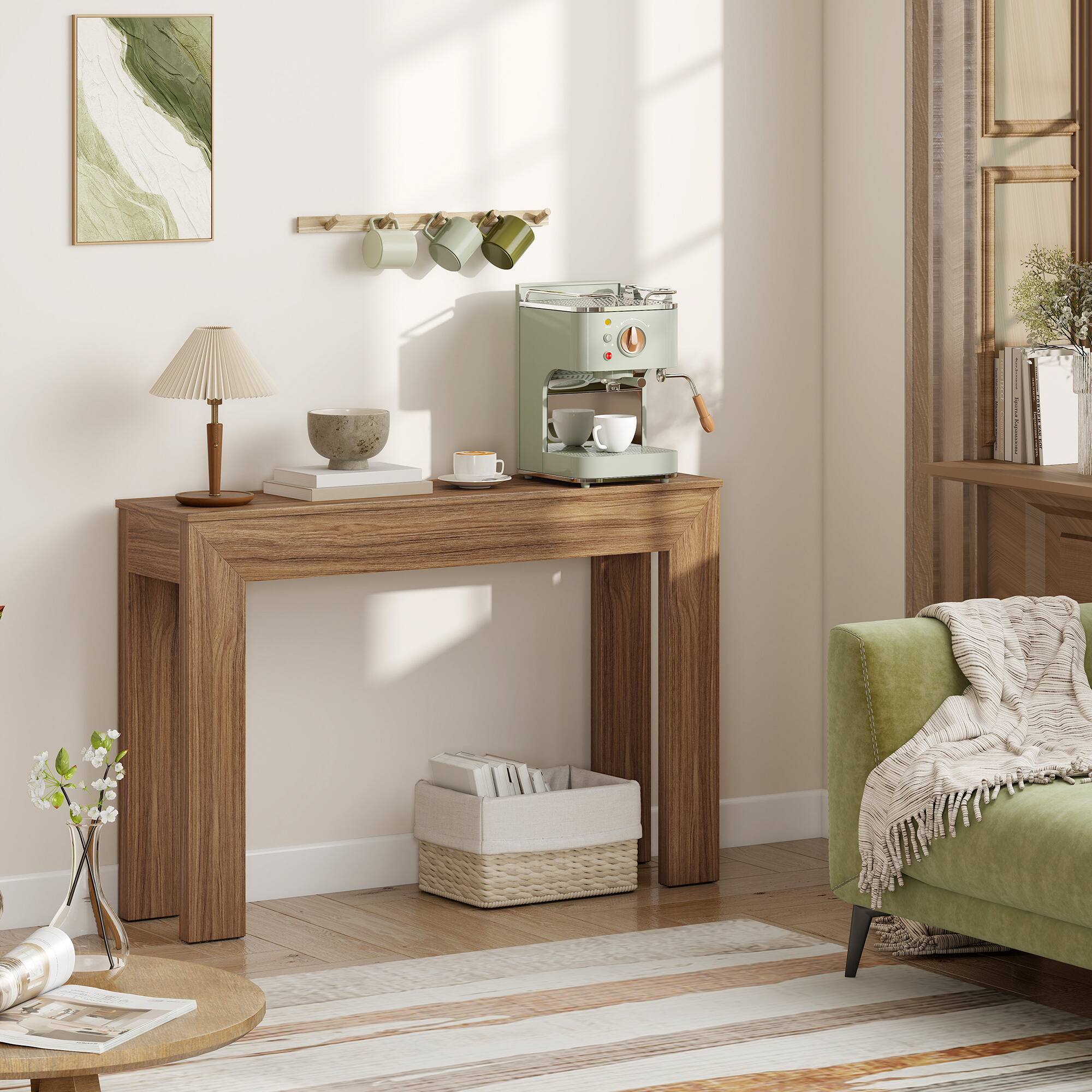 Alt View 7. Homcom - Console Table - Walnut.