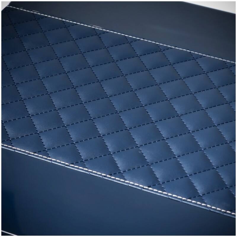 Alt View 2. Prestige - Hampton Blue Cigar Humidor - Blue Lacquer Finish.