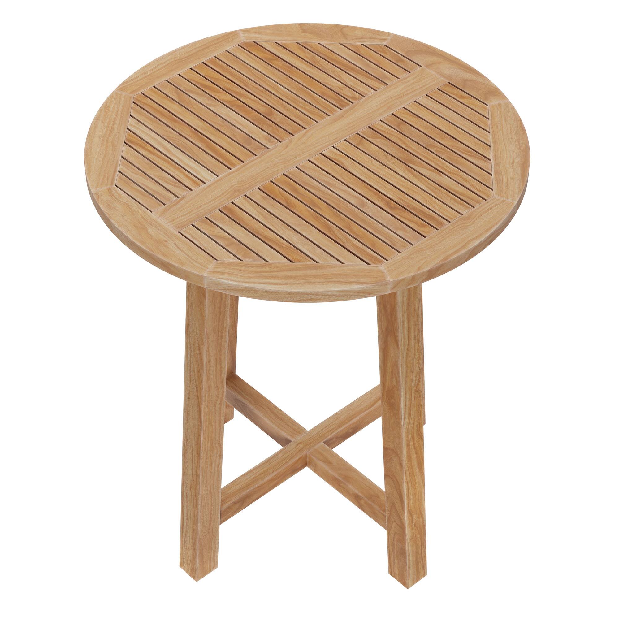 Alt View 2. Modway - Wellspring 36" Outdoor Patio Teak Wood Bar Table by Modway - Natural.