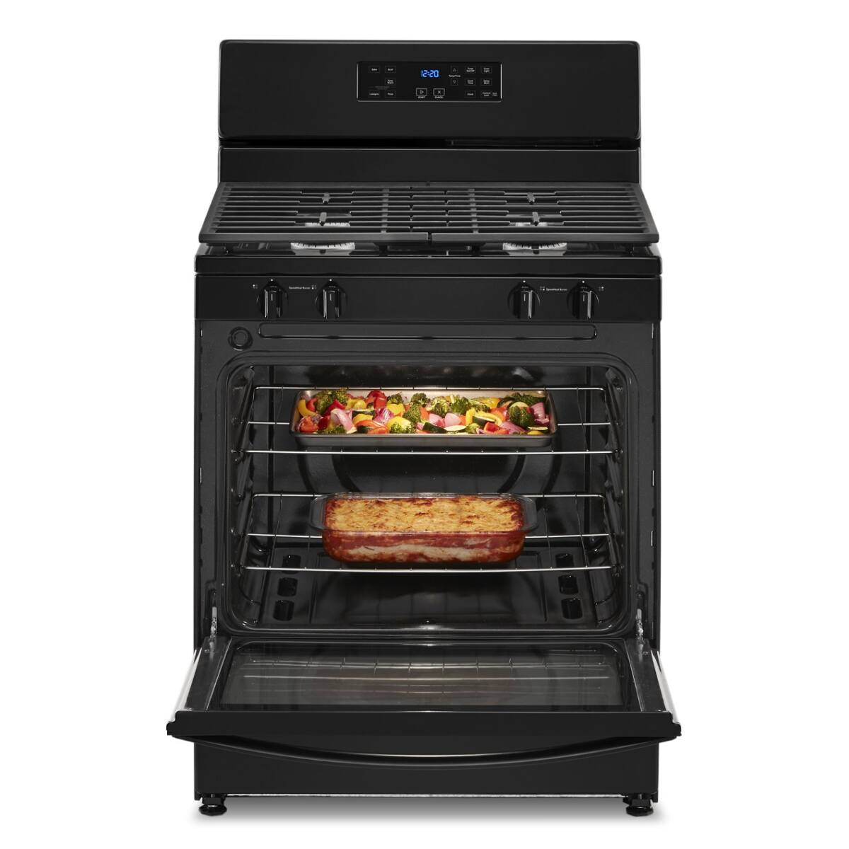 Alt View 11. Whirlpool - 5.1 Cu. Ft. Freestanding Gas Range with Broiler Drawer - Black.