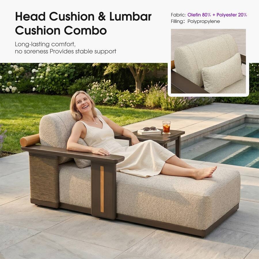 Head Cushion & Lumbar Cushion Combo

Long-lasting comfort, no soreness Provides stable support

Fabric: Olefin 80% + Polyester 20%
Filling: Polypropylene