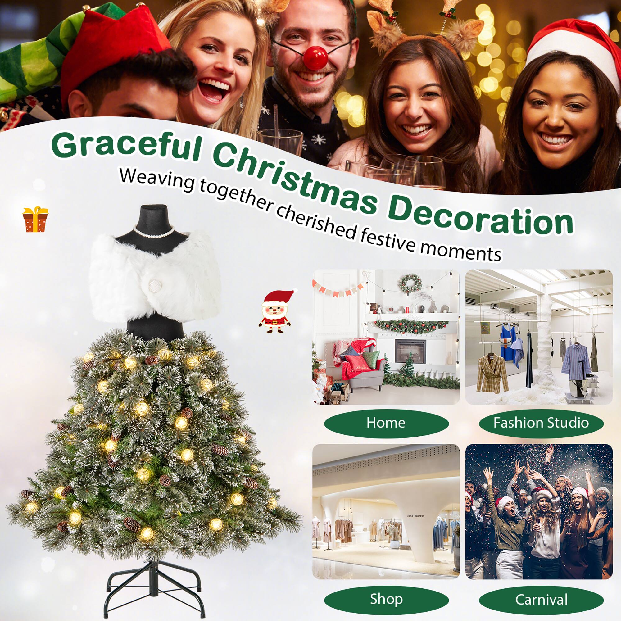 Graceful Christmas Decoration  
Weaving together cherished festive moments  

Home  
Fashion Studio  
Shop  
Carnival