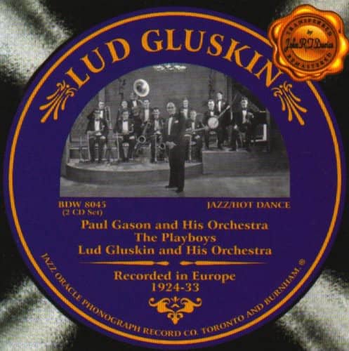 Lud Gluskin - 1924-1933  - COMPACT DISCS