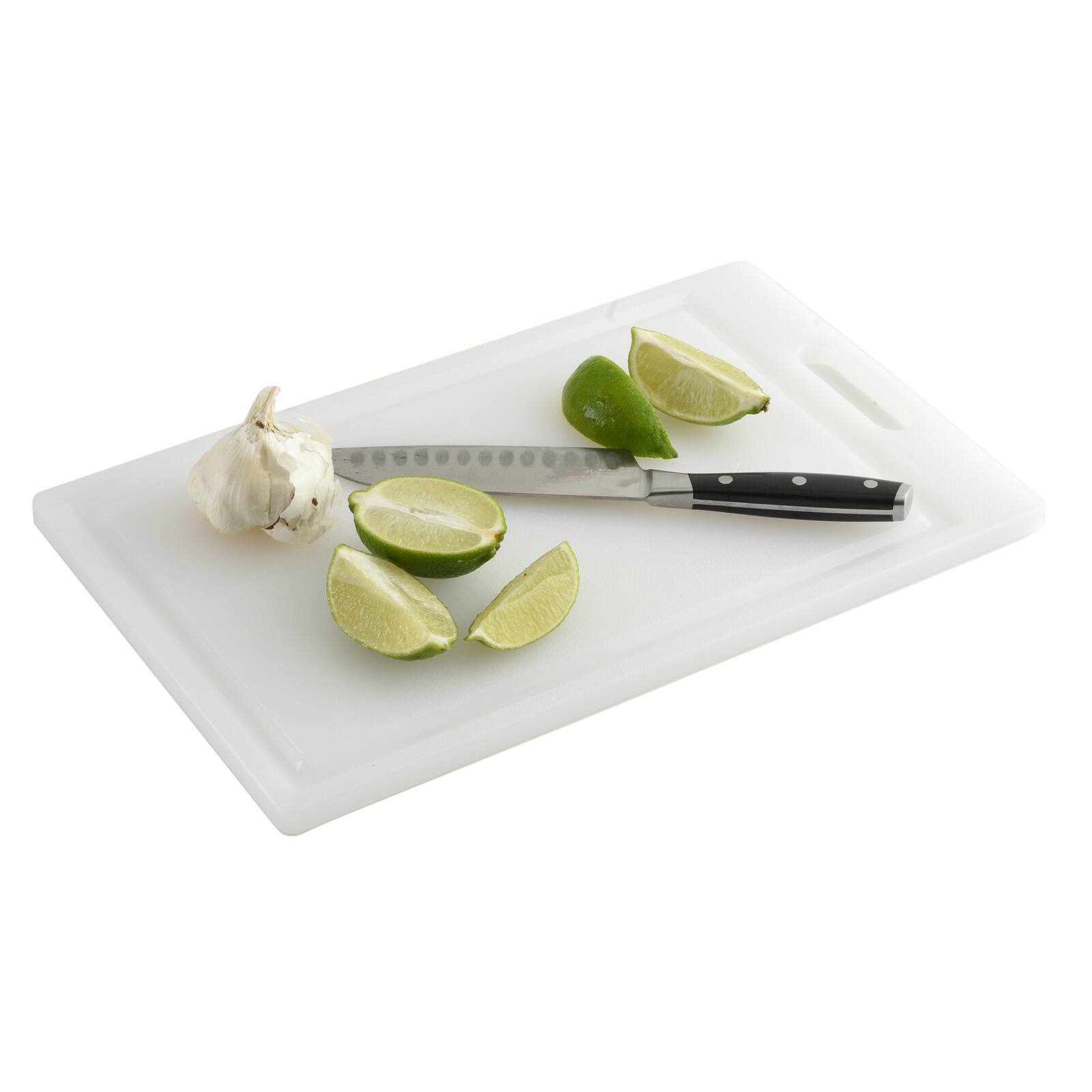 Alt View 2. Norpro - Professional 8.5-Inch x 14.5-Inch Cutting Board, White - White.