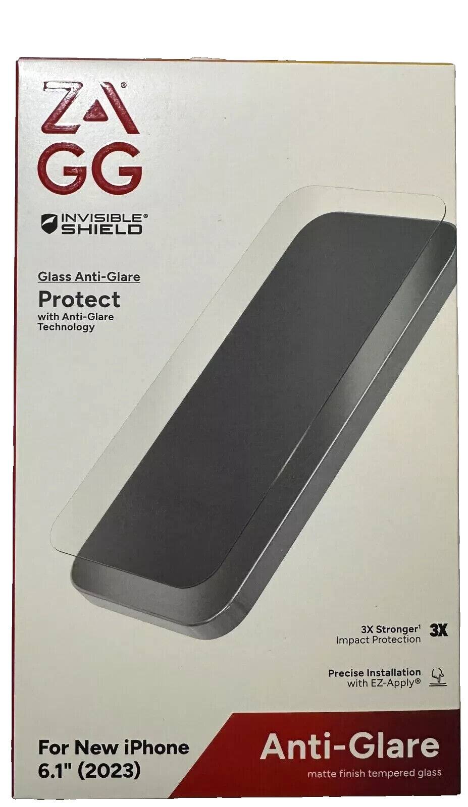 ZAGG - Invisible Shield Glass Anti-glare Screen Protector - iPhone 15 - Clear