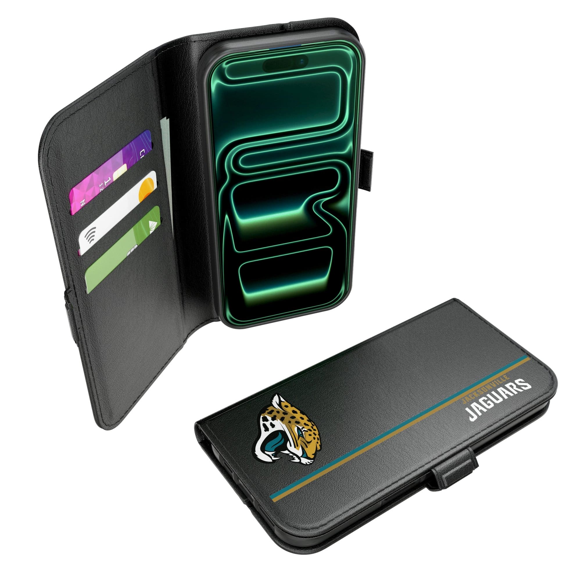 Keyscaper - NFL - Jacksonville Jaguars - iPhone Folio 2.0 Case - 17 - Black price history on PriceWatchPro