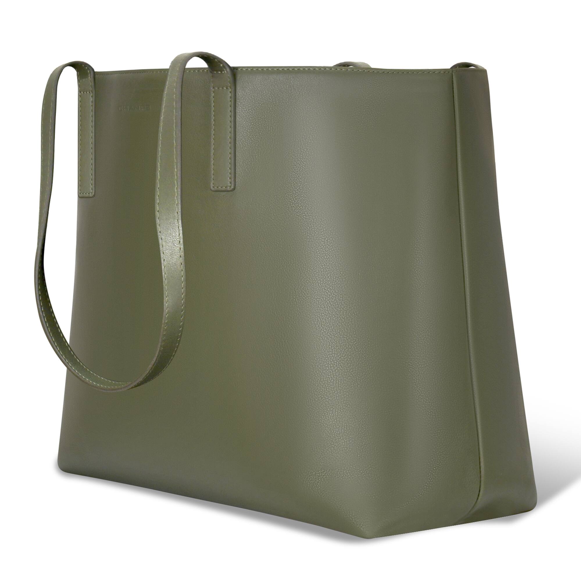 Angle. Champs - OB-414-KHAKI (OPEN TOTE) - Khaki.