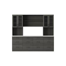 Famapy - Modern Kitchen Cabinet Set: Stylish Storage for Sophisticated Spaces - Gray