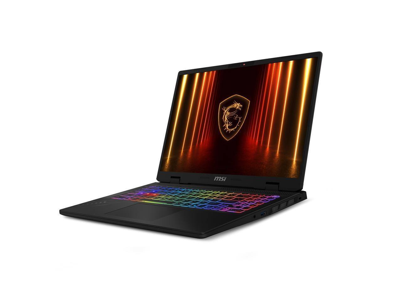 Back. MSI - MSI 16" 240Hz Intel Core Ultra 7 RTX 5060 32GB DDR5 1TB SSD Windows 11 (Crosshair 16 HX) - Gray.