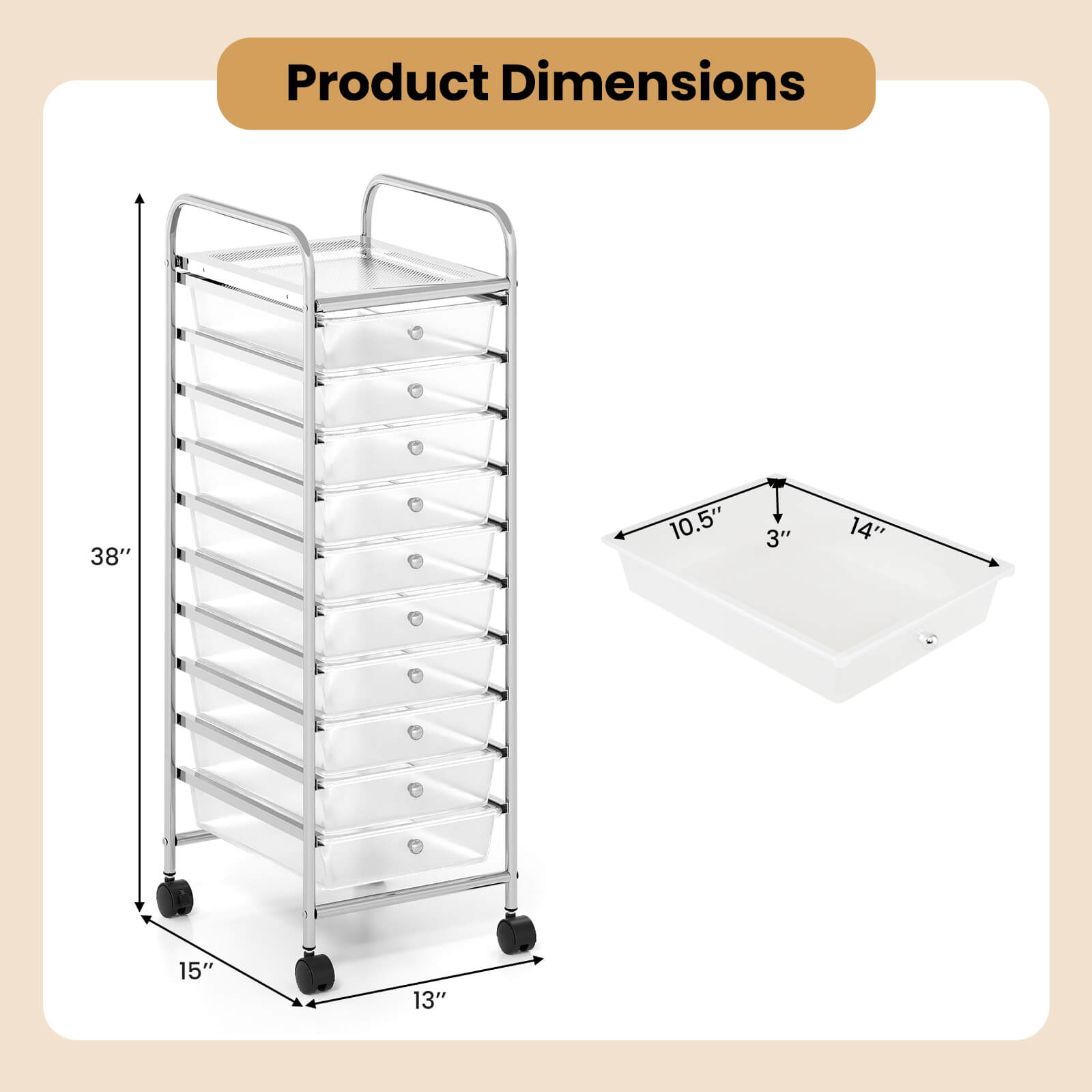 Product Dimensions: 38" x 10.5" x 3" x 14" x 15" x 13"