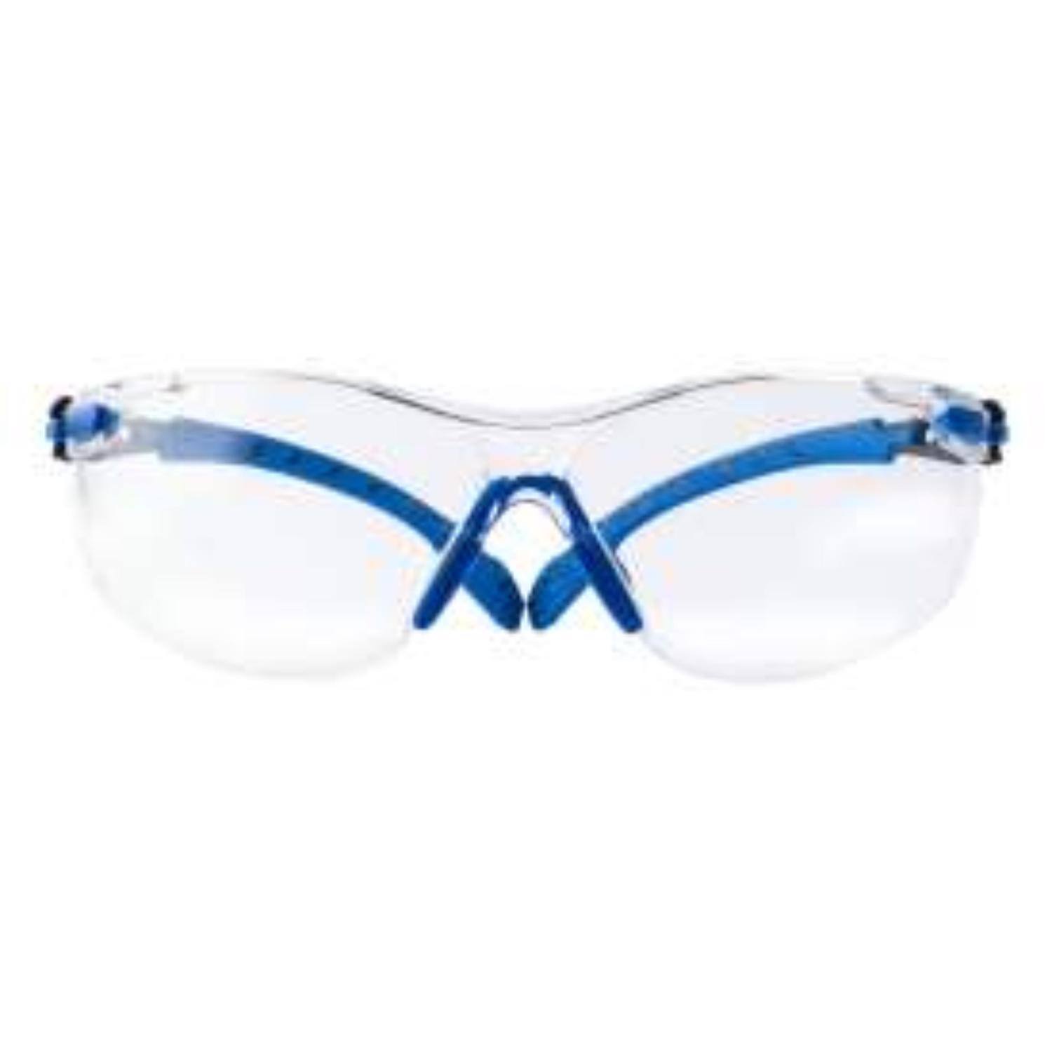 Left. 3M - 3M Scotchgard Anti-Fog Safety Glasses Clear Lens Black/Blue Frame 1 pk - Black | Blue.