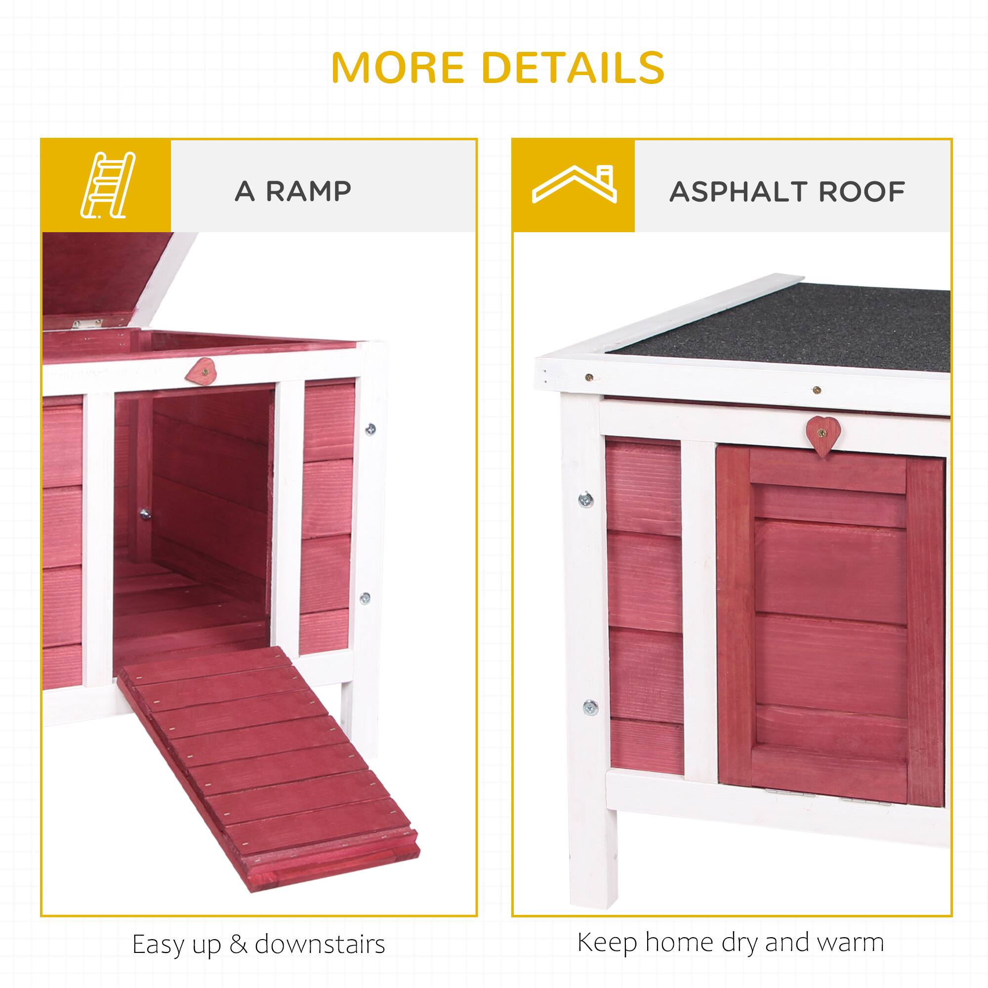 MORE DETAILS

A RAMP  
Easy up & downstairs

ASPHALT ROOF  
Keep home dry and warm