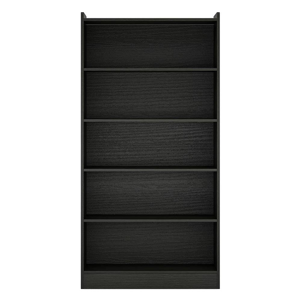 Angle. Kadyn - Kadyn Bookshelf, Storage Shelf, Bookcase,Wood Bookcase, 72" Tall Bookshelf with 6-Tier Open Storage Shelves,Black - Black.