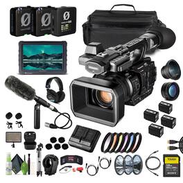 Panasonic - AG-X20ED / HC-X20 Professional 4K UHD Camcorder 20x Optical Zoom XLR Audio + 128GB Memory Card
