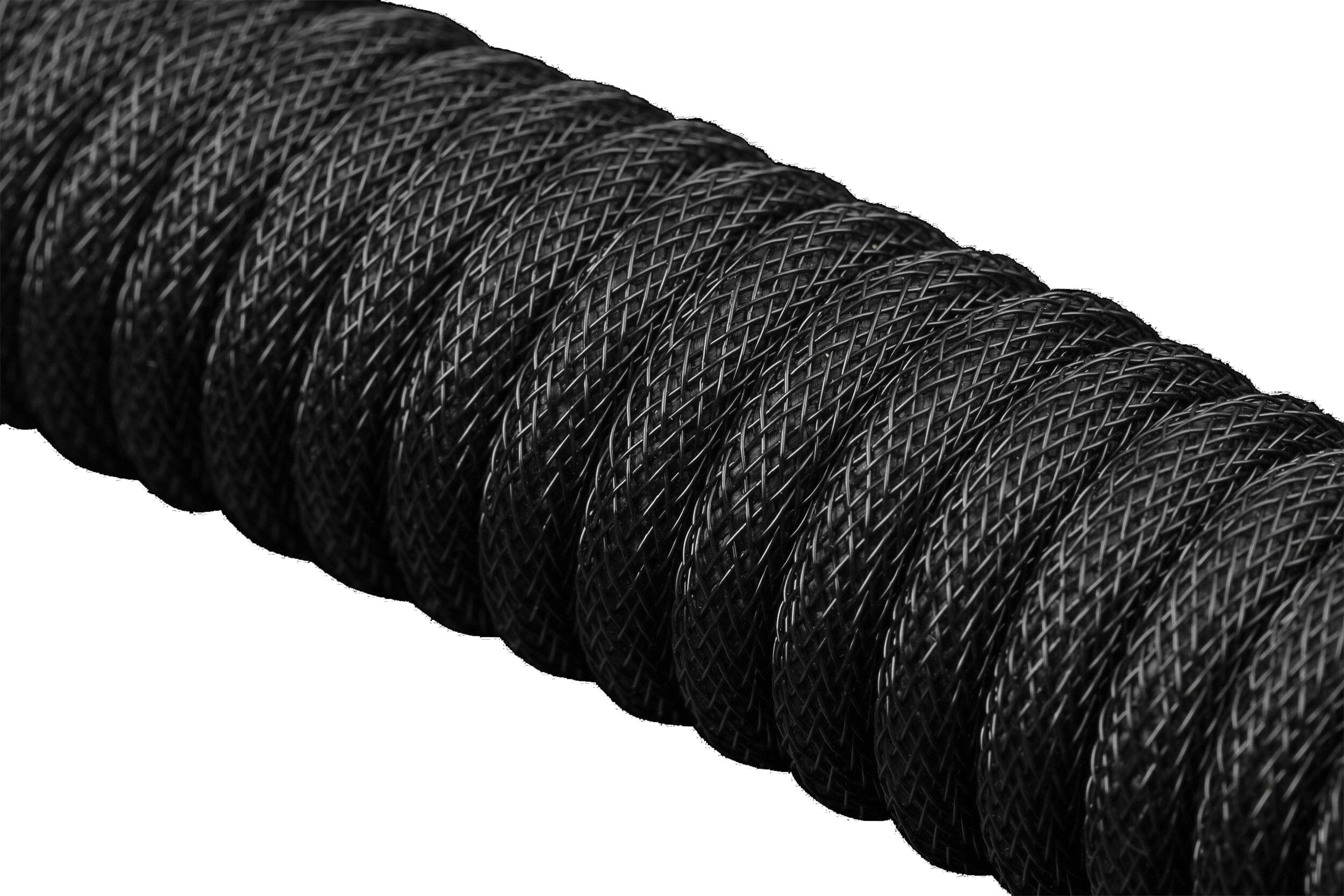 Alt View 11. DROP - Coiled 4.5' USB-A to USB-C Keyboard Cable - Black.