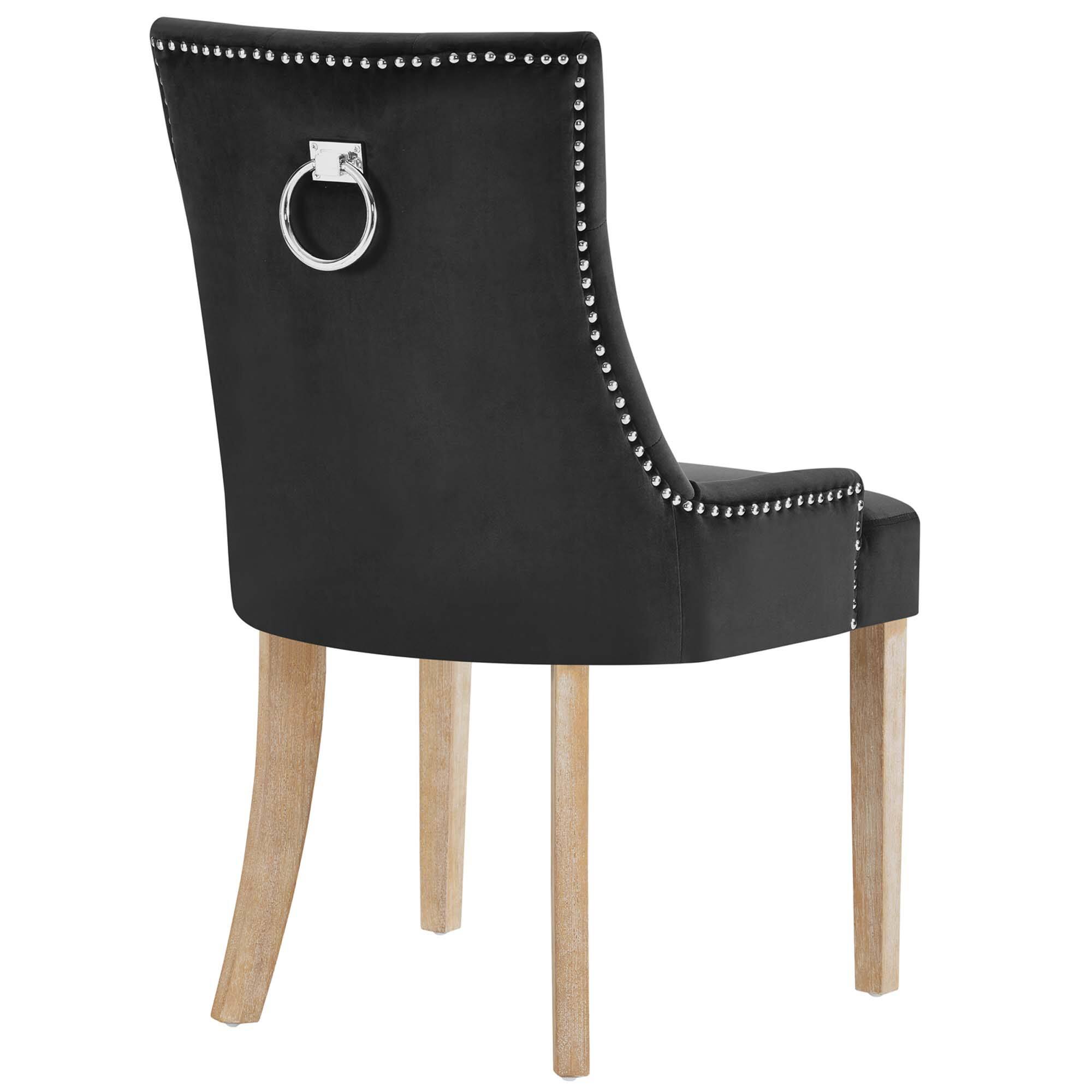 Alt View 1. Modway - Pose Performance Velvet Dining Chair by Modway - Black.