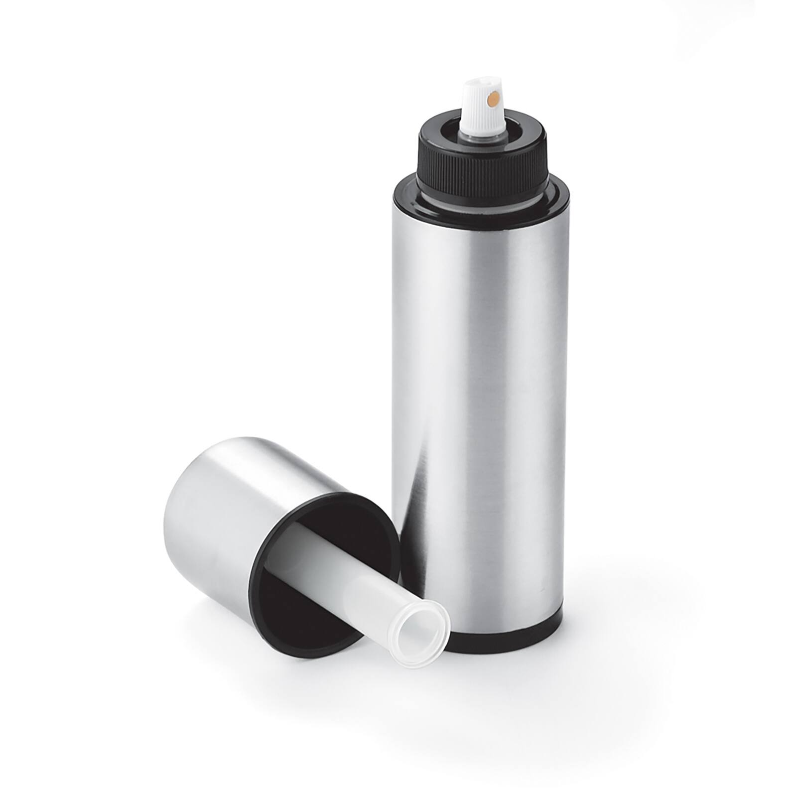 Front. Cuisipro - 8 ounce Pump Spray Dispenser, Stainless Steel - Silver.