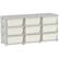 Front. Qaba - 3 Tier Kids Storage Unit Dresser Tower w/ 9 Drawers - Cream White.
