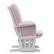 Alt View 15. Storkcraft - Tuscany Glider and Ottoman - White/Pink Swirl.