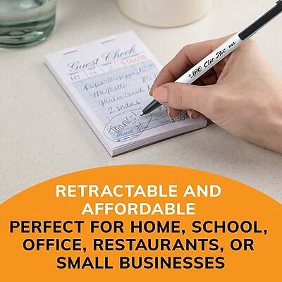 Check 536600  
Guest 1 J. Epperaupza  
Pzsa XI smo_a baead garlie sedas  
2 Thanics!  
med. Slic Clic BiC  

RETRACTABLE AND AFFORDABLE  
PERFECT FOR HOME, SCHOOL, OFFICE, RESTAURANTS, OR SMALL BUSINESSES