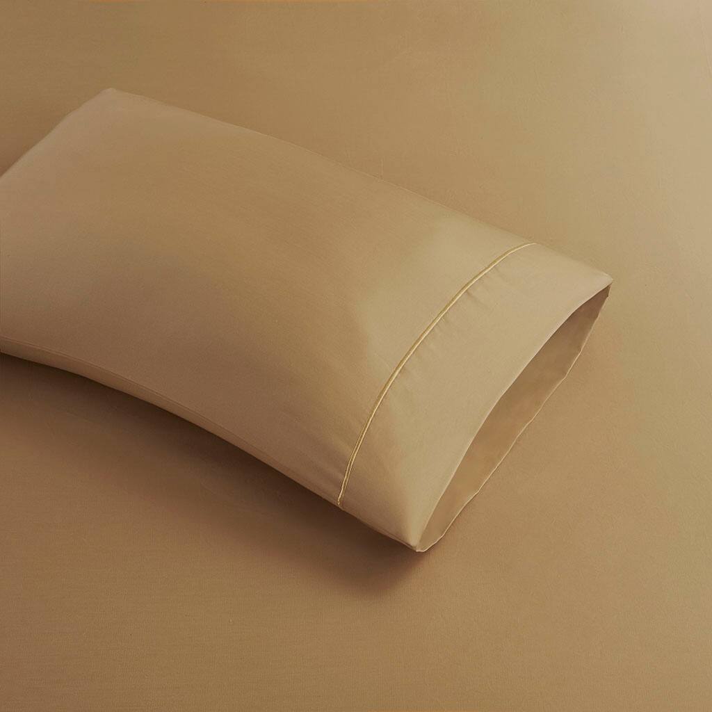 Alt View 3. Gracie Mills - Gracie Mills Noelia 600 Thread Count Cotton Sheet Set - Gold.