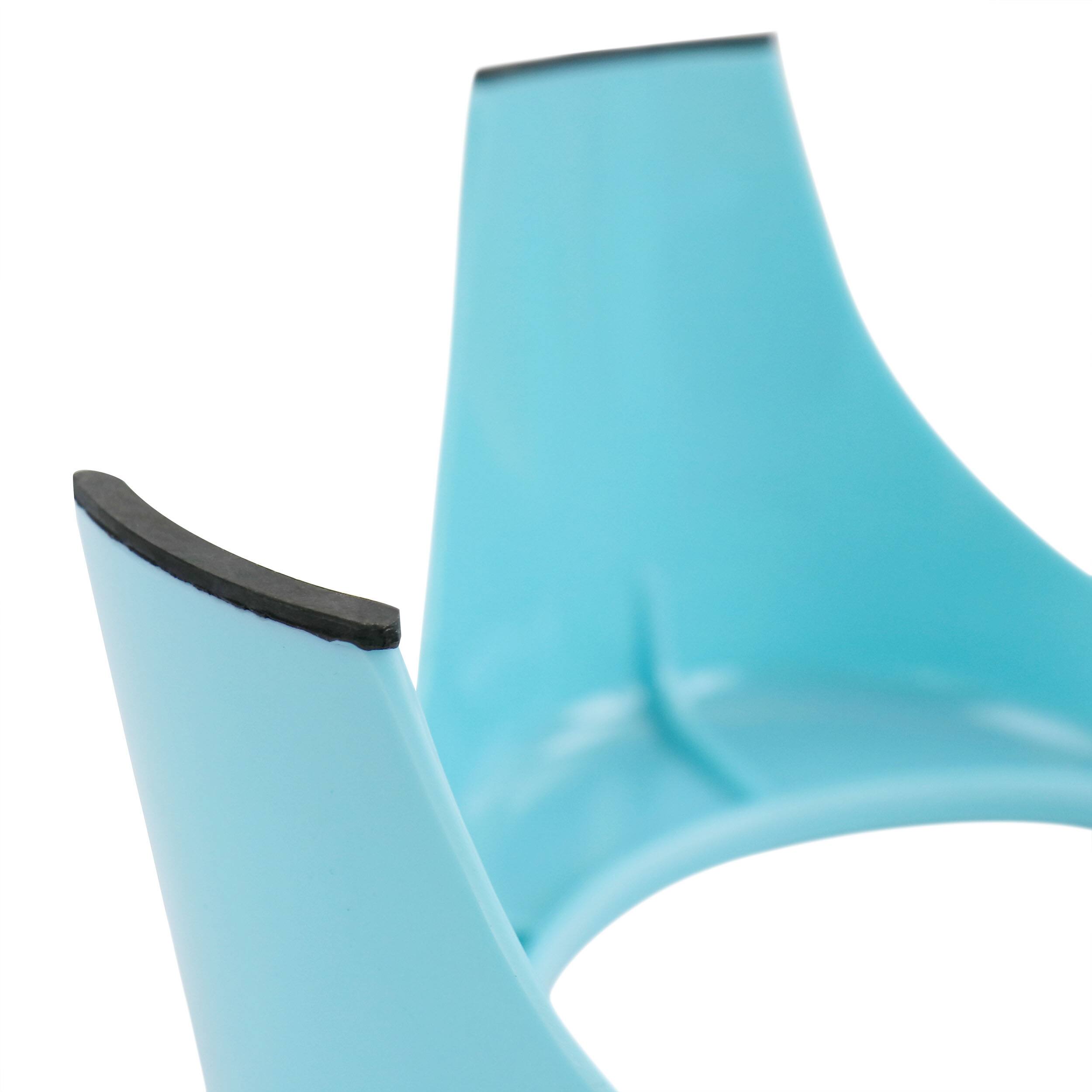 Alt View 4. Gibson - Gibson Home Bow Wow Meow 3 Piece Elevated Pet Bowl Dinner Set in Teal - Teal.