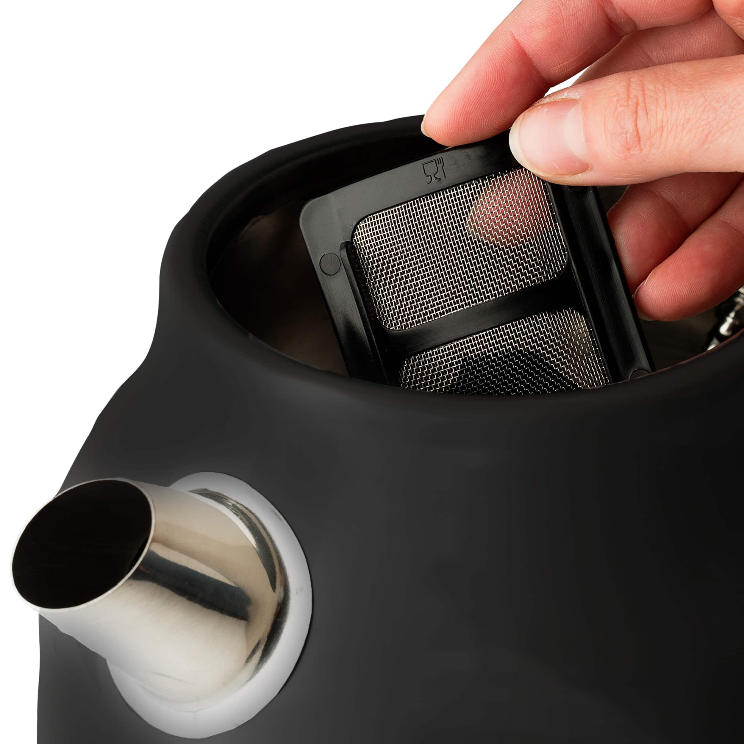 Alt View 12. Haden - Dorset 1.7L Electric Kettle - Black/Copper.