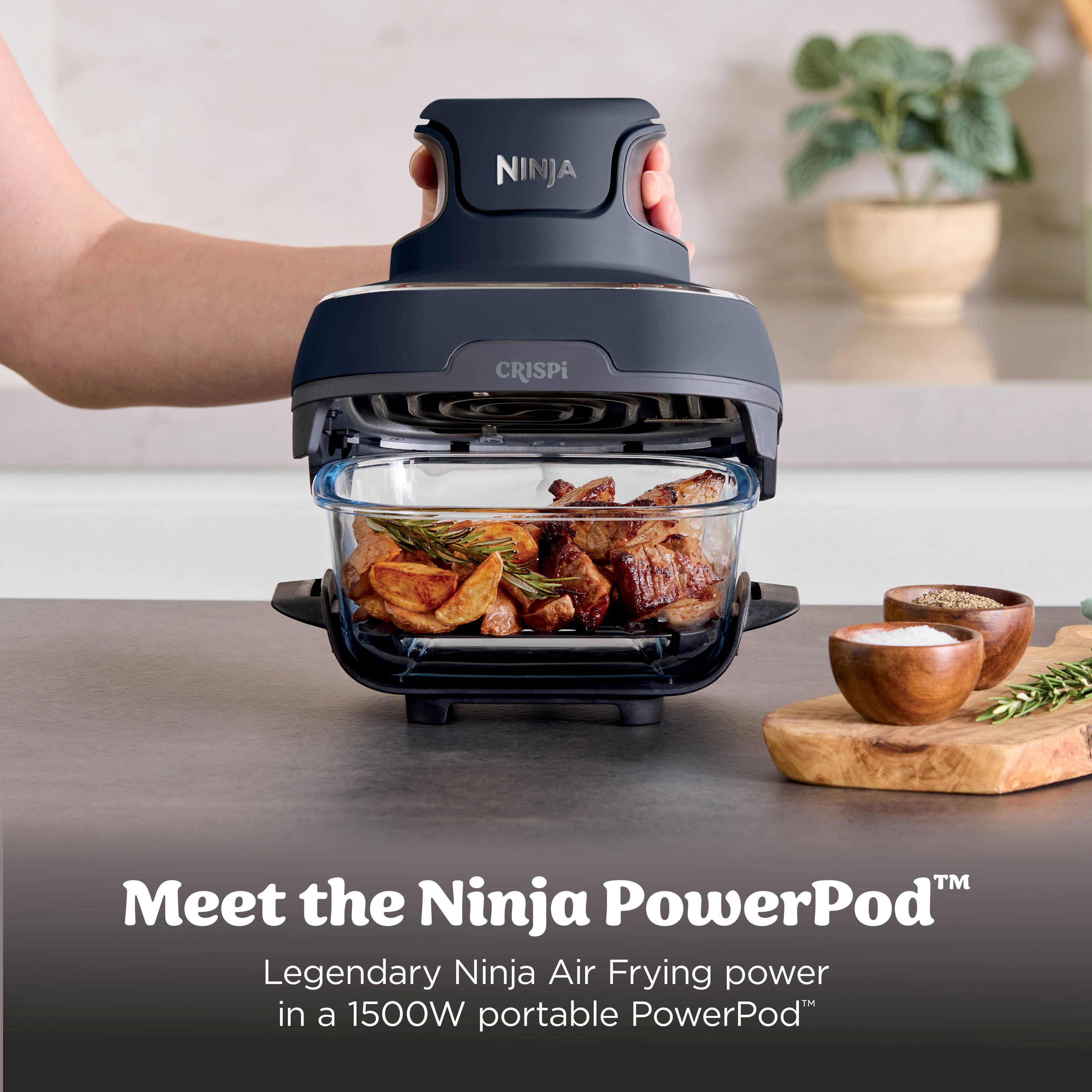 NINJA CRISPi™ Meet the Ninja PowerPod™ Legendary Ninja Air Frying power in a 1500W portable PowerPod™