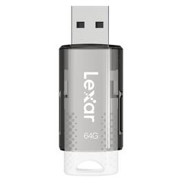 Lexar - JumpDrive S60 USB 2.0 Flash Drive 64 GB - White