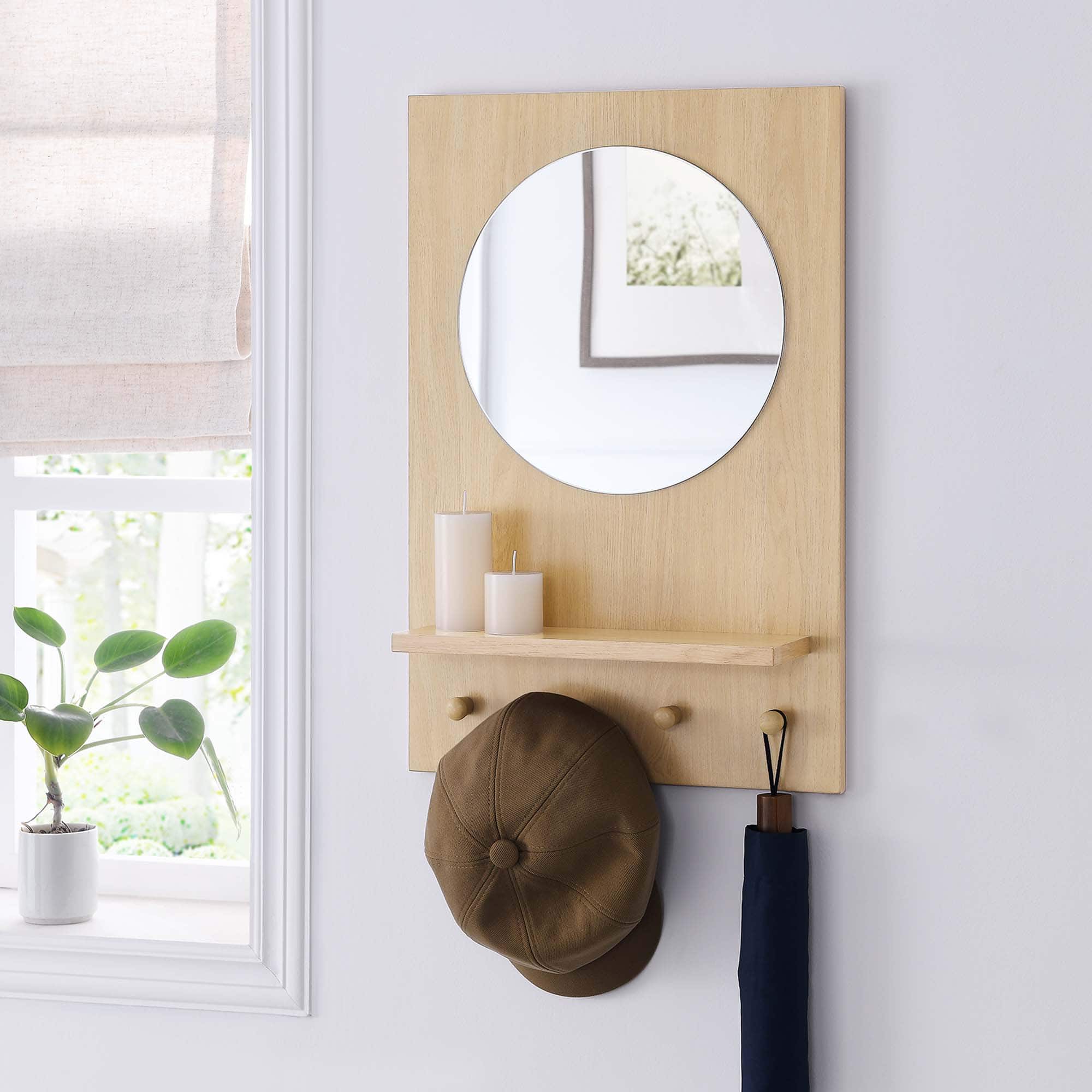 Glint Mirror by Modway - Oak
