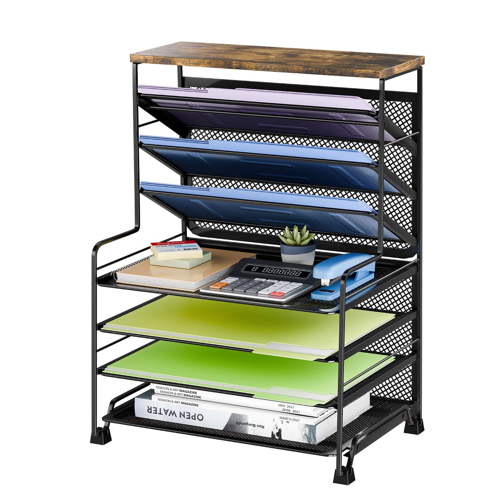 1 Pack 8 Tier Black-File Floder