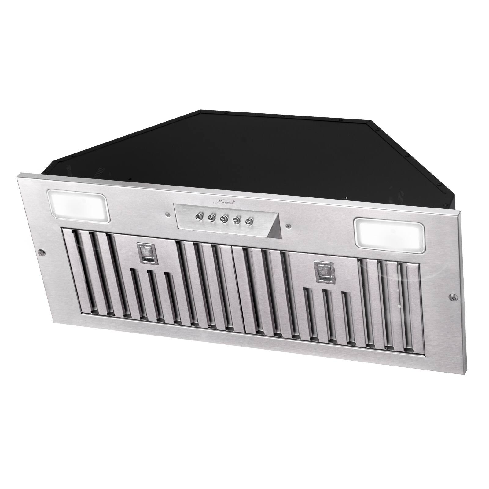 Angle. Akicon - Akicon 30 in. 600 CFM Ducted Range Hood Insert in Stainless Steel - Stainless steel.