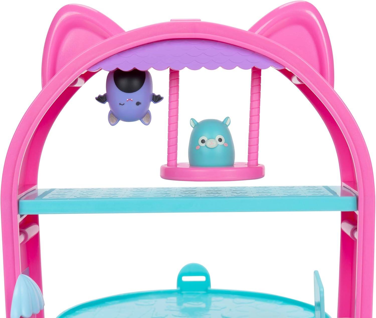 Alt View 2. Jazwares - Squish-a-longs Party Pack On-The-Go Playset - Series 1 - Three 1in Mini-Squish with 9 Furnishings.