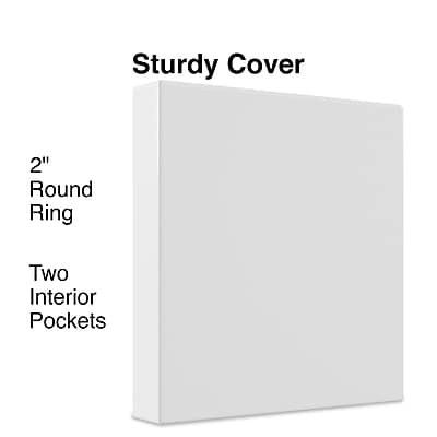 Sturdy Cover

2" Round Ring

Two Interior Pockets