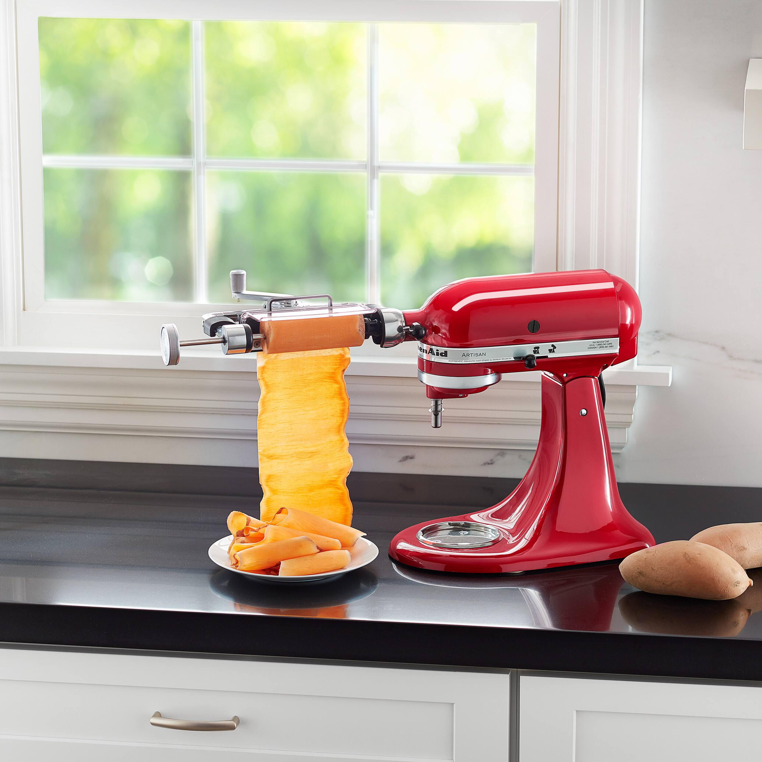 Alt View 11. KitchenAid - Vegetable Sheet Cutter Attachment - KSMSCA - Silver.