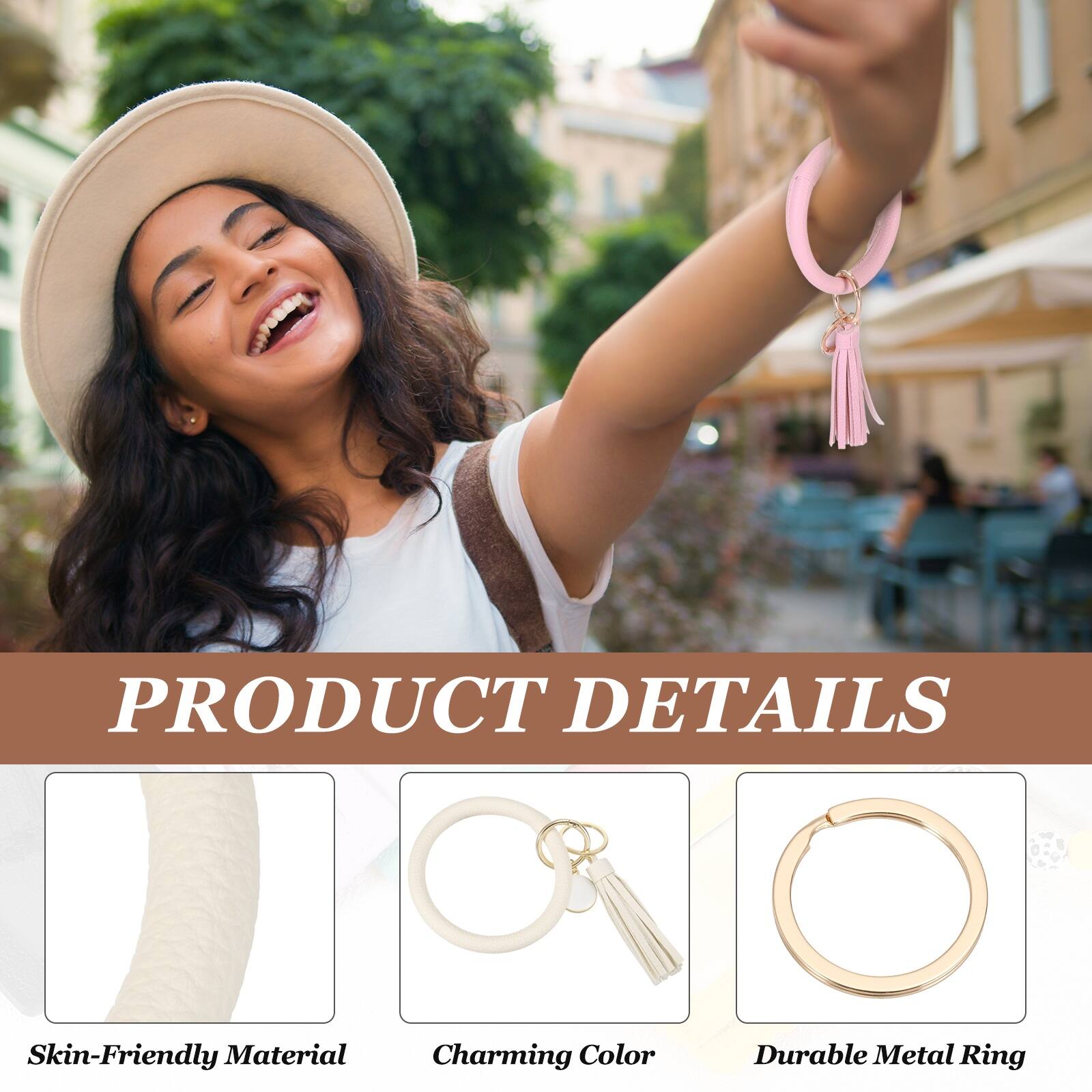 PRODUCT DETAILS  
- Skin-Friendly Material  
- Charming Color  
- Durable Metal Ring