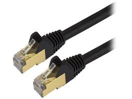 StarTech.com - StarTech C6ASPAT12BK Cat6a Shielded 12ft Black Snagless RJ45 Ethernet Cable