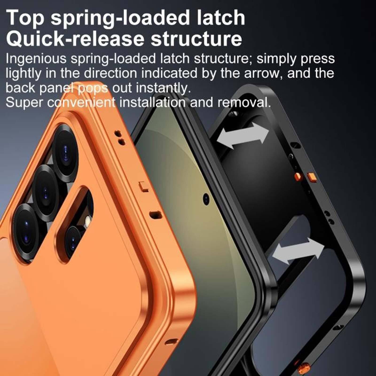 Top spring-loaded latch Quick-release structure

Ingenious spring-loaded latch structure; simply press lightly in the direction indicated by the arrow, and the back panel pops out instantly. Super convenient installation and removal.