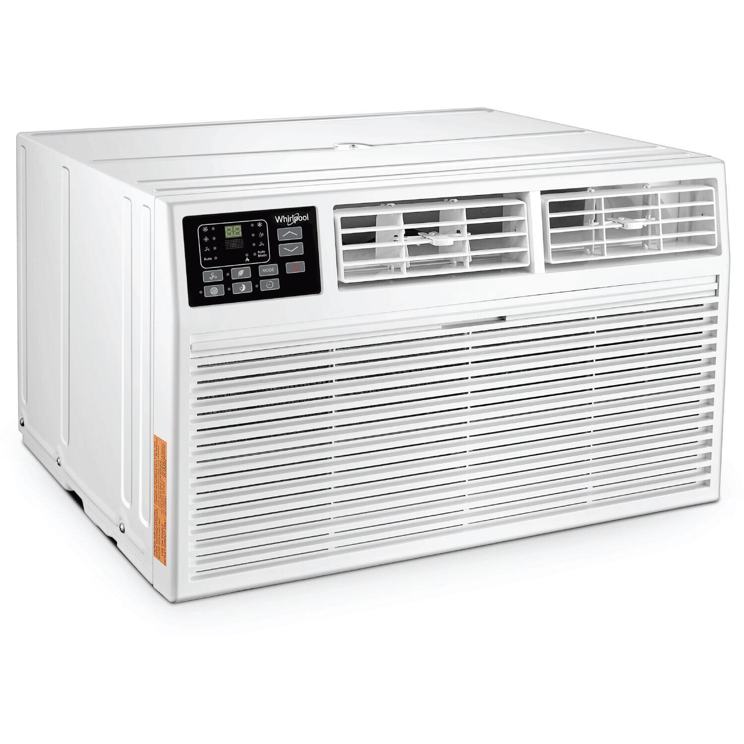 Alt View 5. Whirlpool - 550 sq ft 12,000 BTU 230V Through the Wall Air Conditioner with Supplemental Heat - White.