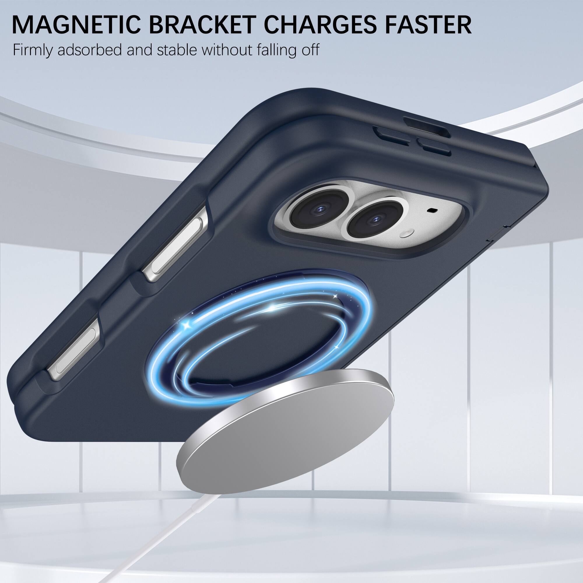 MAGNETIC BRACKET CHARGES FASTER  
Firmly adsorbed and stable without falling off