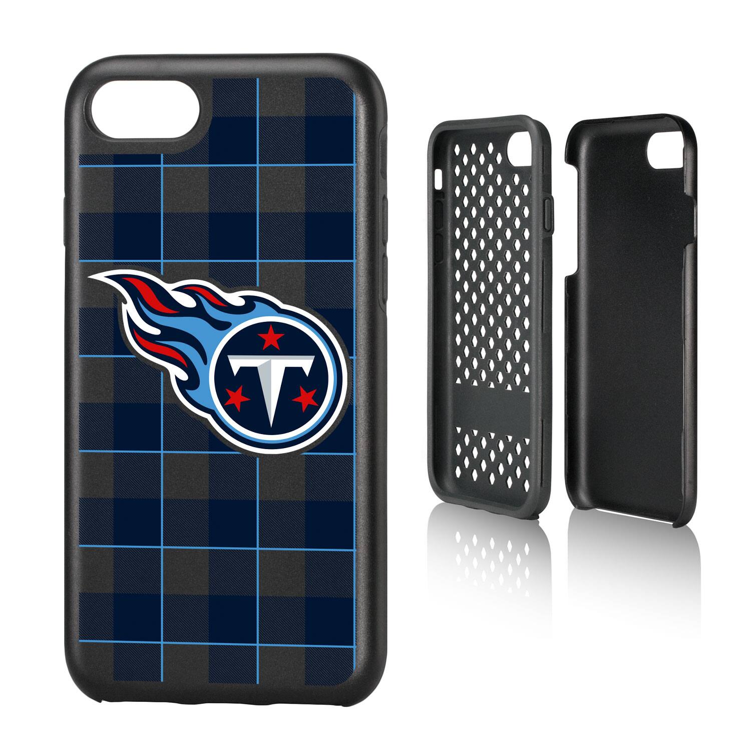 Alt View 3. Keyscaper - Tennessee Titans iPhone Rugged Plaid Design Case - XR - Multicolor.