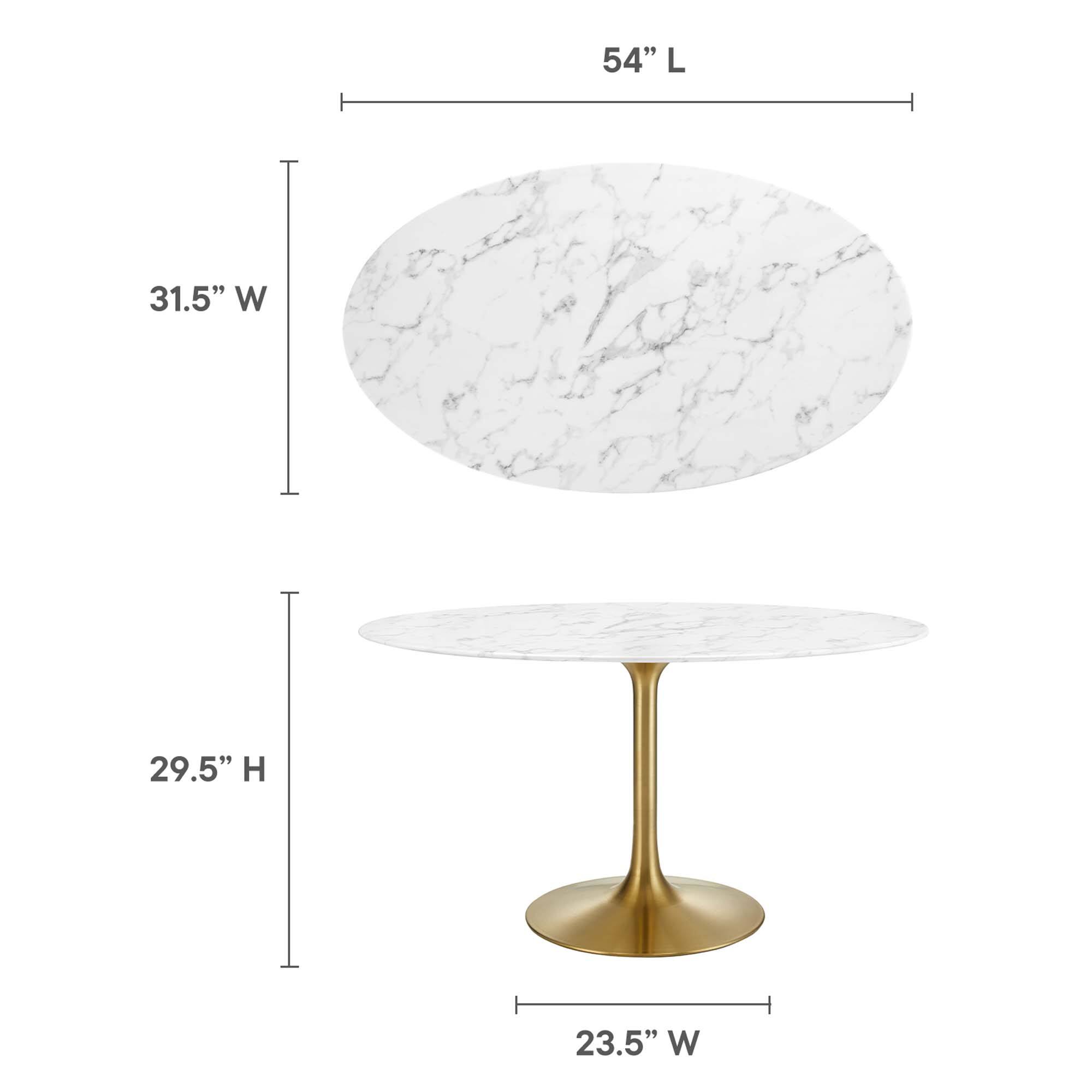 54" L  
31.5" W  
29.5" H  
23.5" W