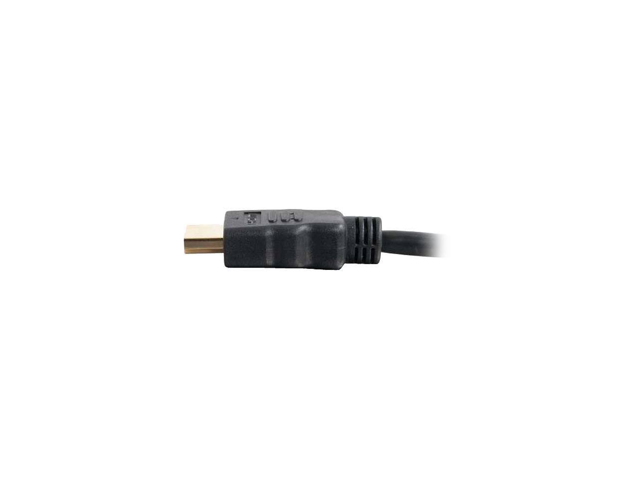 Alt View 2. Cables to Go - C2G 50609 HDMI Cable with Ethernet for 4K, 5ft (Black) - Black.